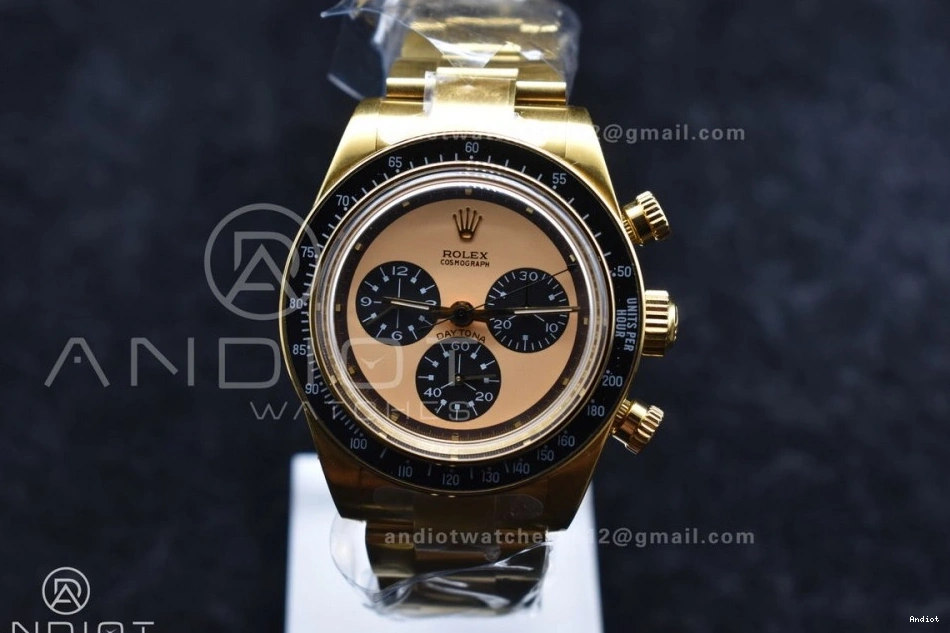 Edition on Bracelet YG YG Dial A7750 Daytona Black ADGF Best YG 0215